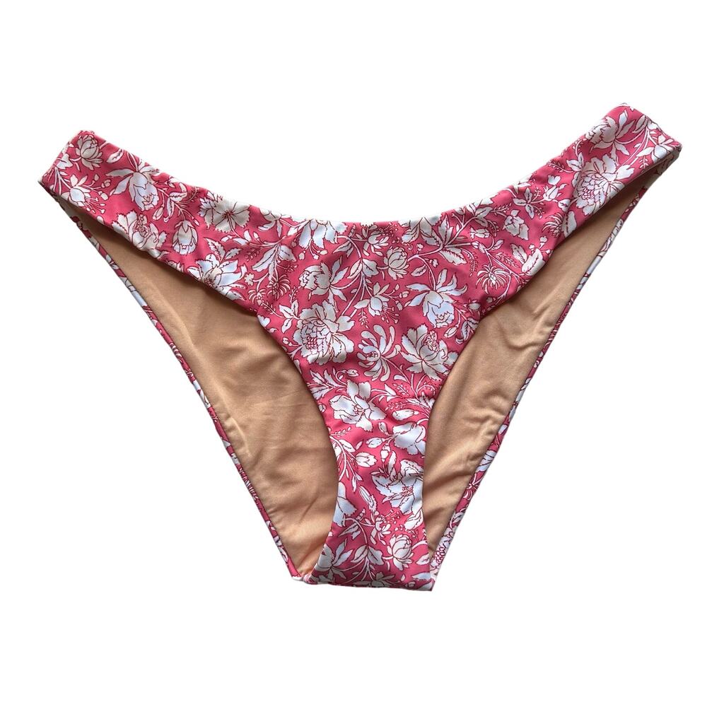 5/$25 J. Crew Curve Waist Cheeky Floral Bikini Swim Bottoms M Medium New